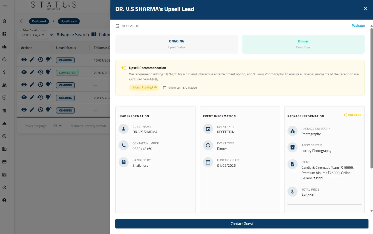 Calendar & Data Intelligence Calendar & Data Intelligence